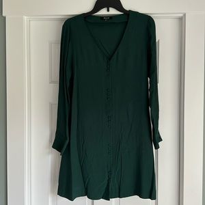 Madewell Button Front Long Sleeve Dress
